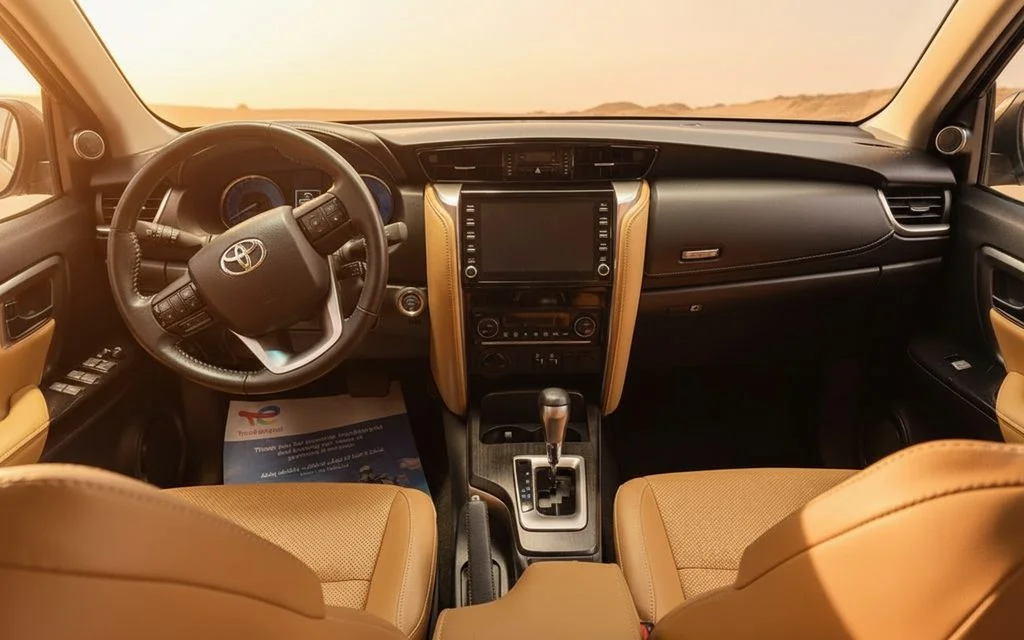 Toyota Fortuner 2023 dashboard and infotainment