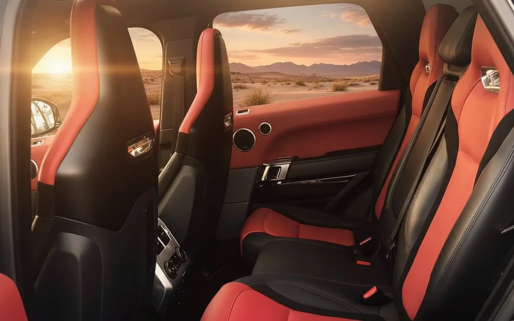 LandRover RangeRoverSport 2022 leather seats and cabin – rental in Dubai