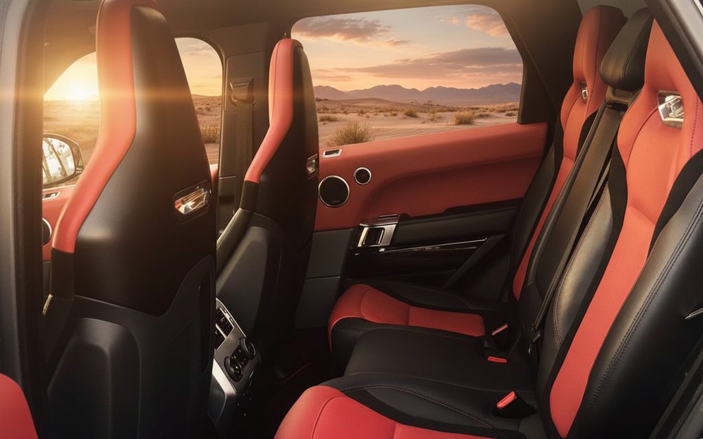 LandRover RangeRoverSport 2022 leather seats and cabin – rental in Dubai