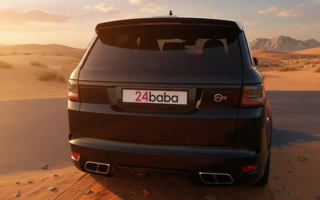 LandRover RangeRoverSport 2022 Black side profile – rental in Dubai