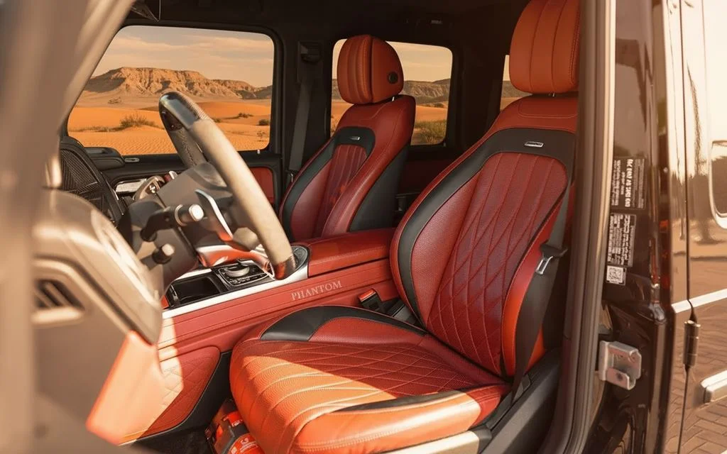 Mercedes G63 2021 leather seats and cabin