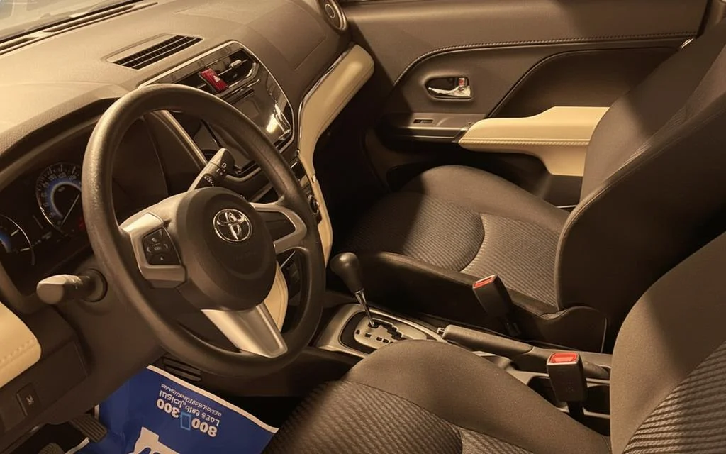 Toyota Rush 2023 dashboard and infotainment