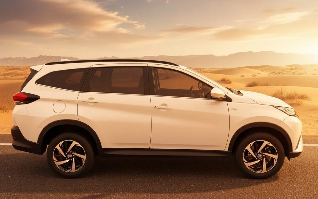 Toyota Rush 2023 White side profile