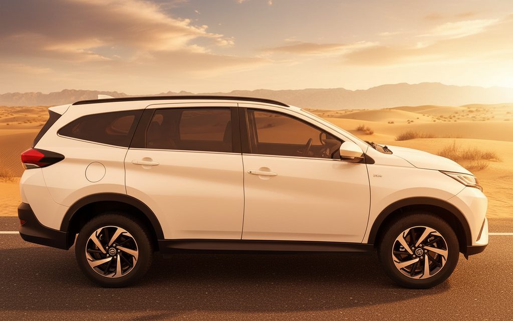 Toyota Rush 2023 White side profile