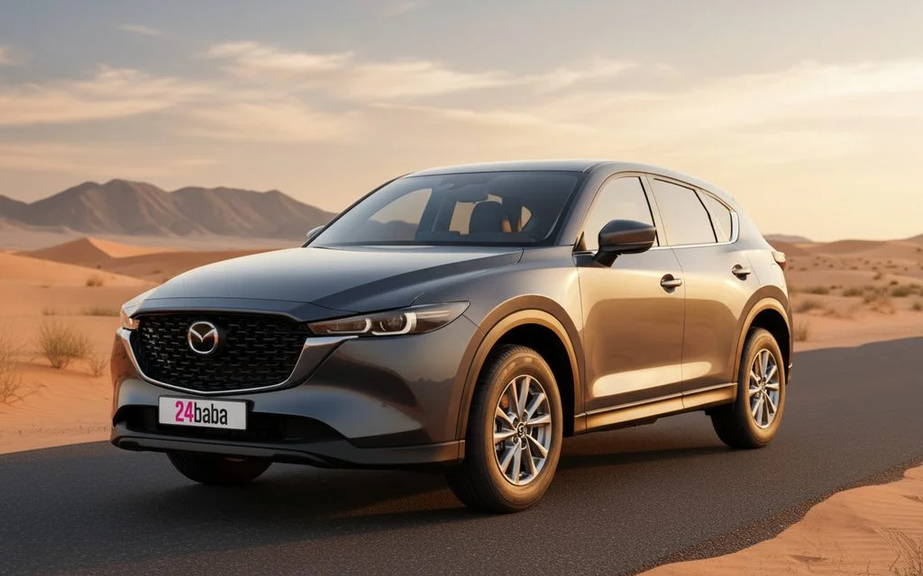 Mazda Cx 5 2024 Grey front view with headlights