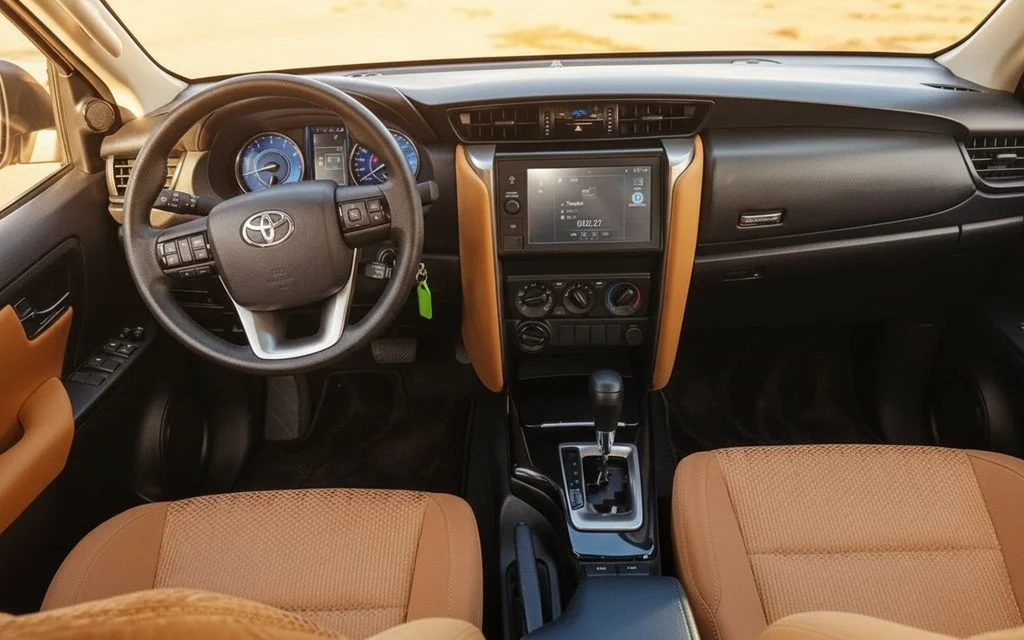 Toyota Fortuner 2023 dashboard and infotainment