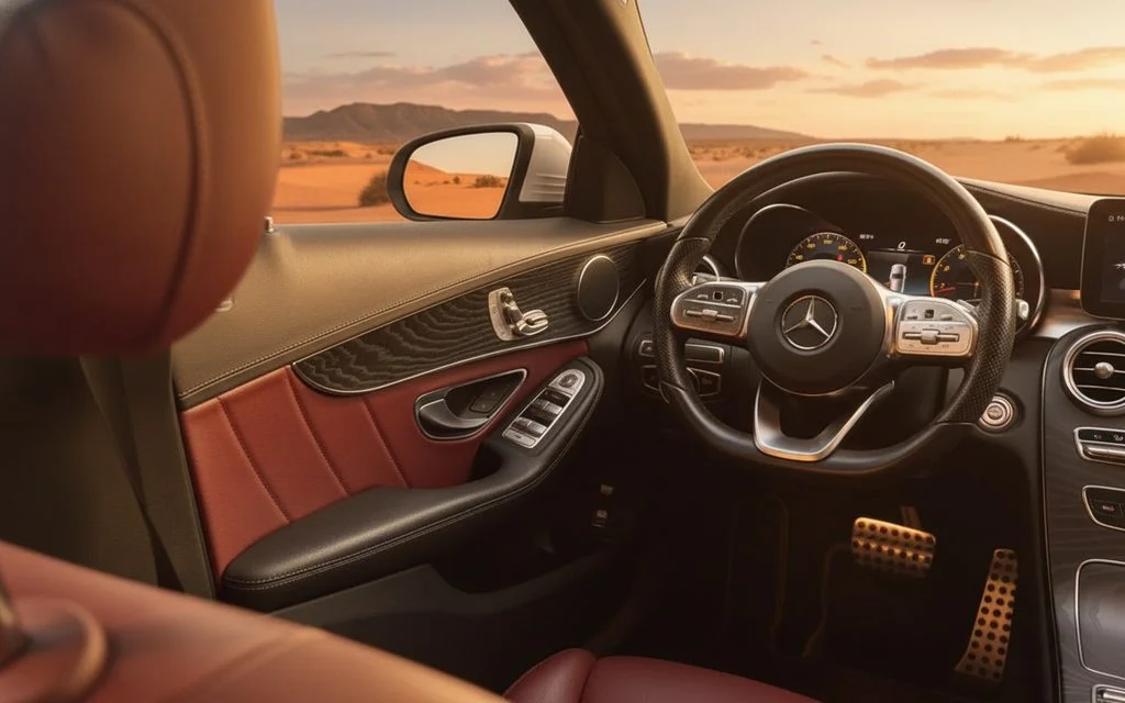 Mercedes C200 2021 dashboard and infotainment