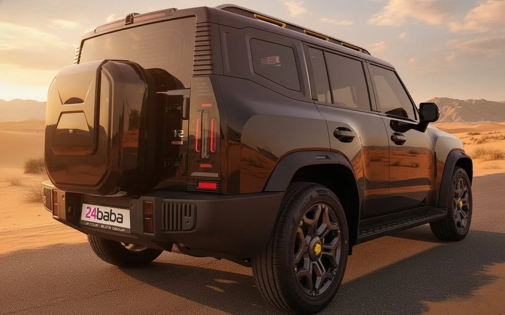 Jetour T2 2025 Black rear view showing taillights