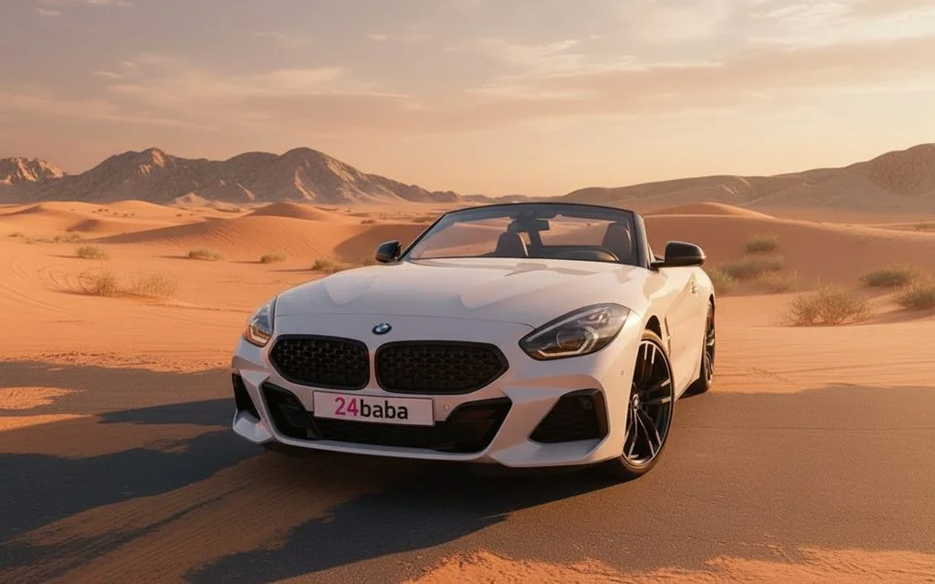 Bmw Z4 2022 White front view with headlights