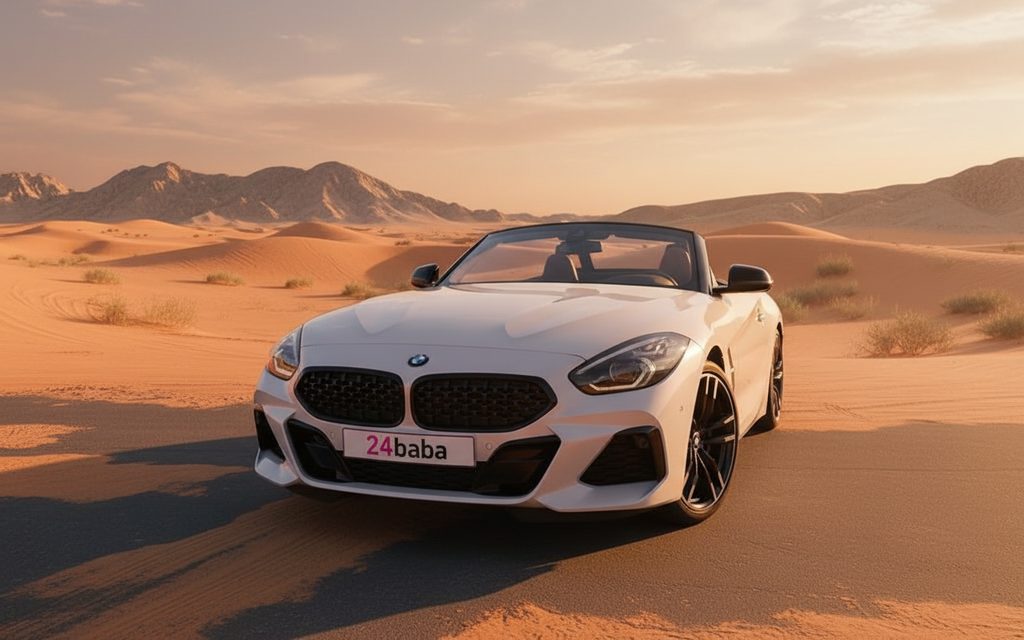 Bmw Z4 2022 White front view with headlights