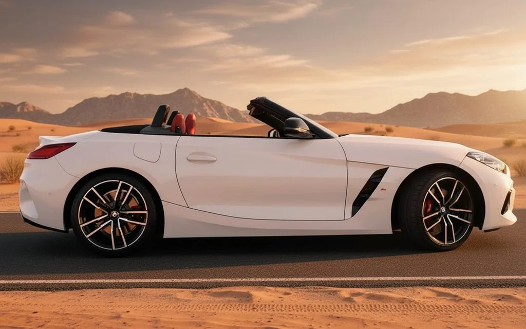 Bmw Z4 2022 White side profile