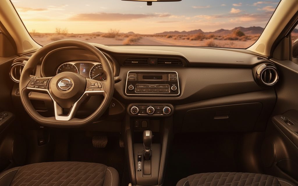 Nissan Kicks 2021 interior view showing trim