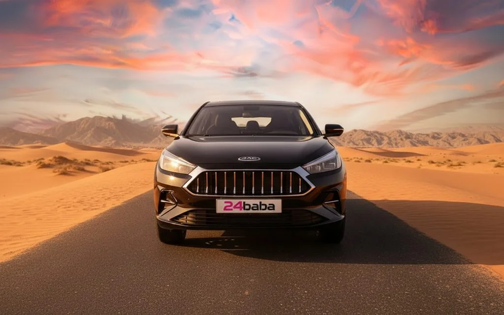 Jac J7 2023 Black front view with headlights