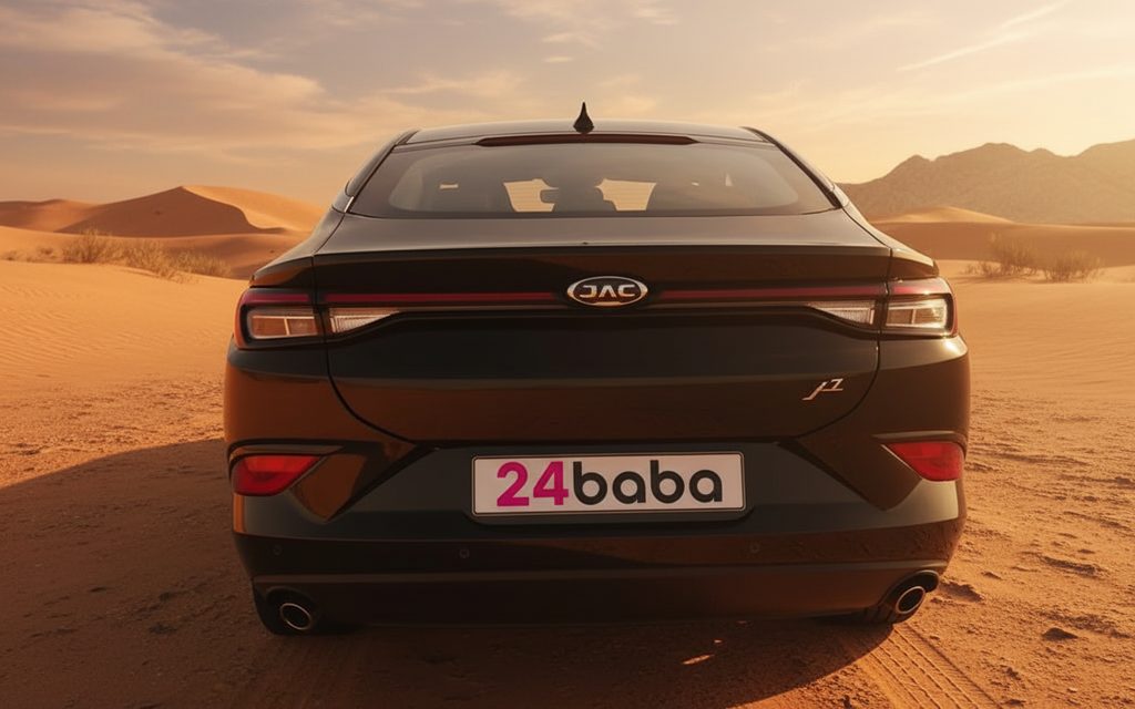 Jac J7 2023 Black rear view showing taillights