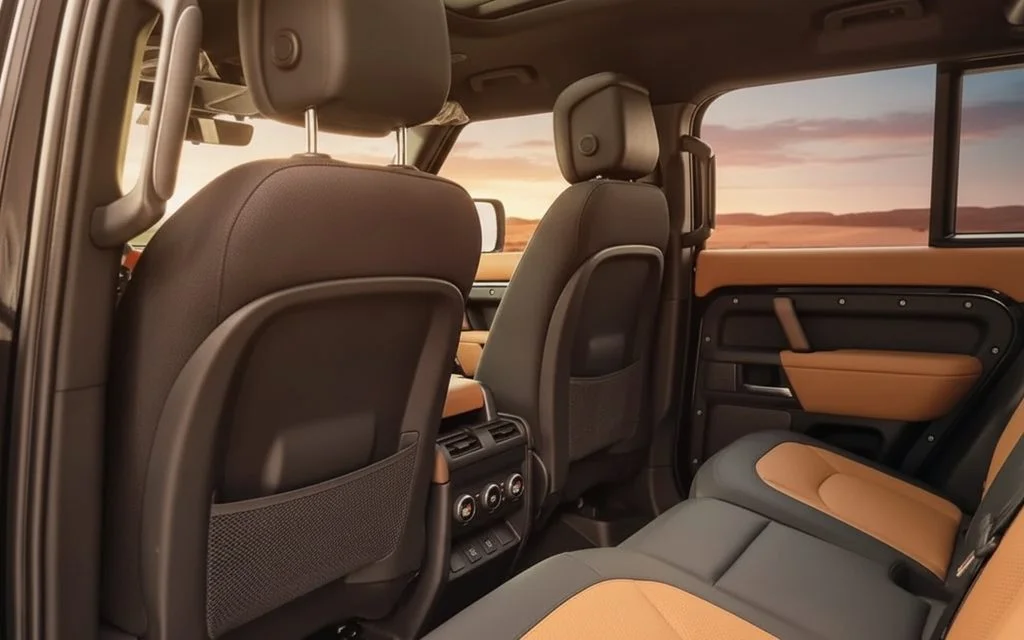 LandRover Defender 2023 leather seats and cabin