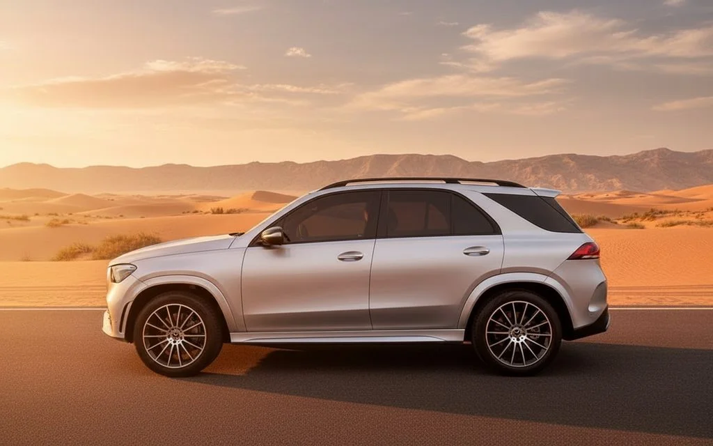 Mercedes Gle350 2023 Silver side profile