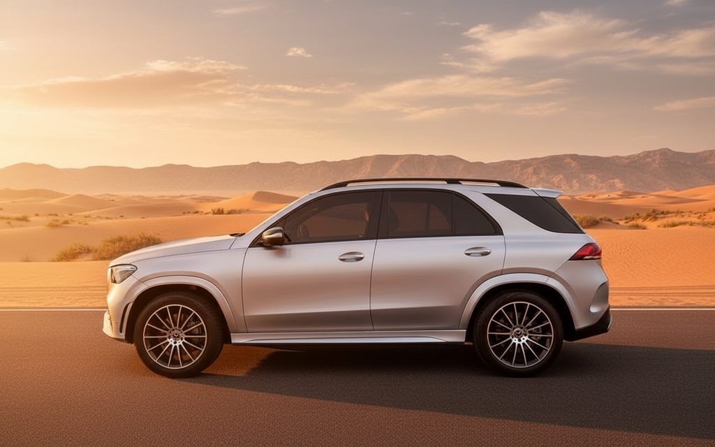 Mercedes Gle350 2023 Silver side profile