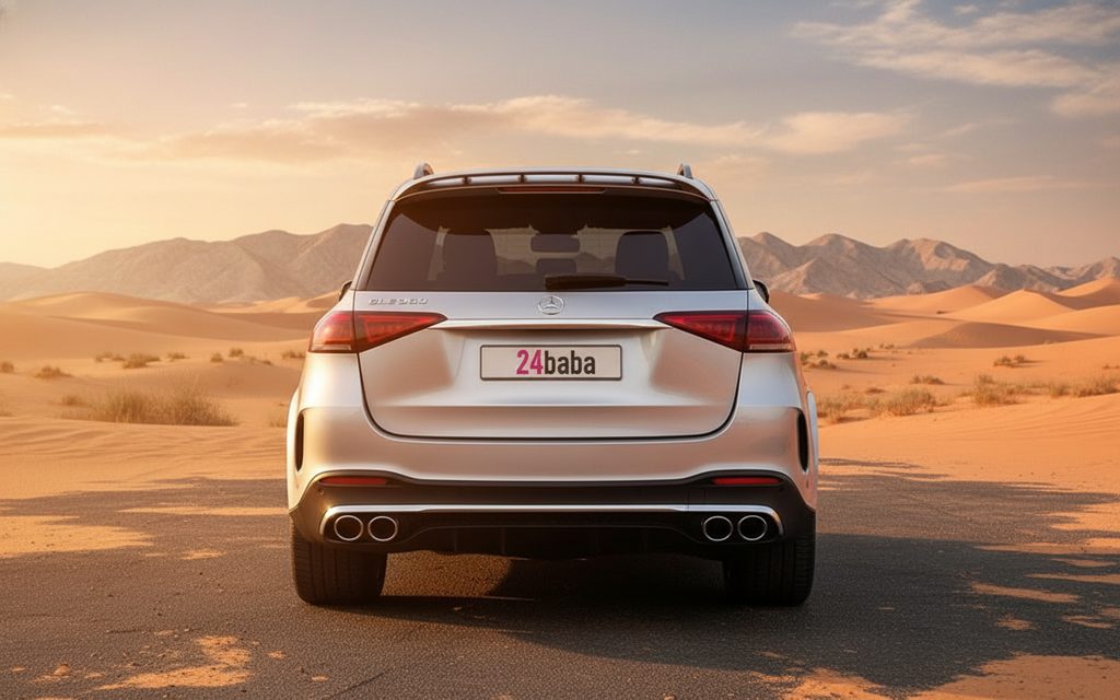 Mercedes Gle350 2023 Silver rear view showing taillights