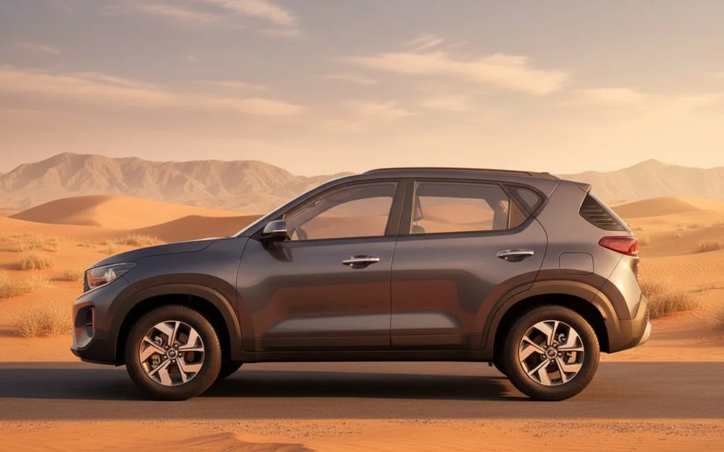 Kia Sonet 2023 Grey side profile