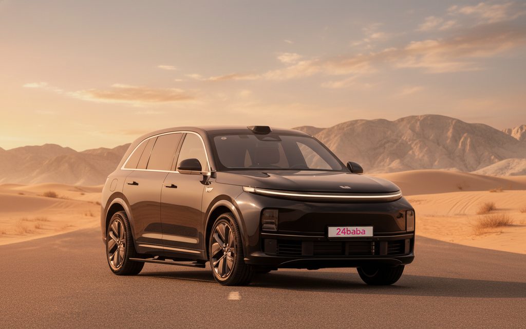 Lixiang L7 2024 Black front view with headlights