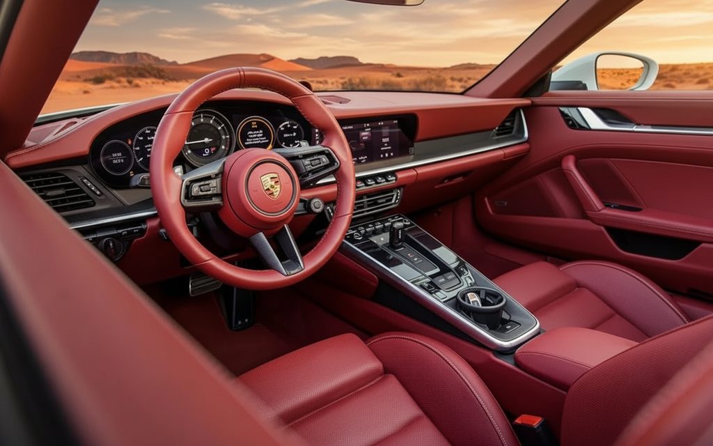Porsche 911 2022 interior view showing trim