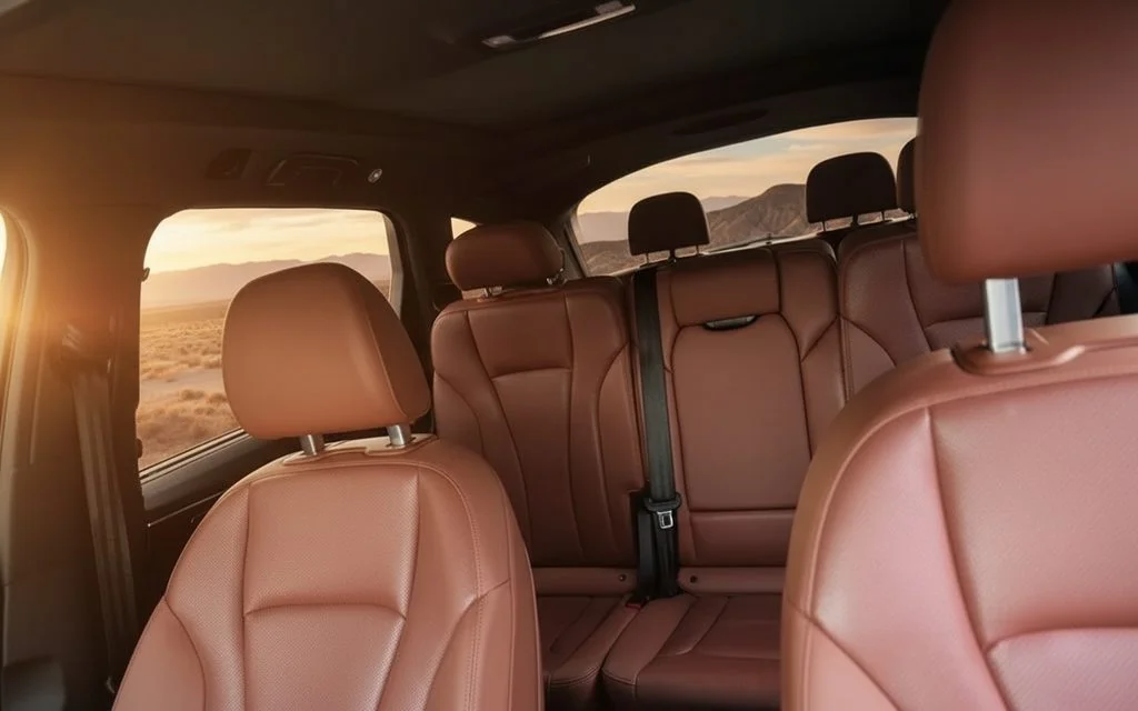 Audi Q7 2021 leather seats and cabin