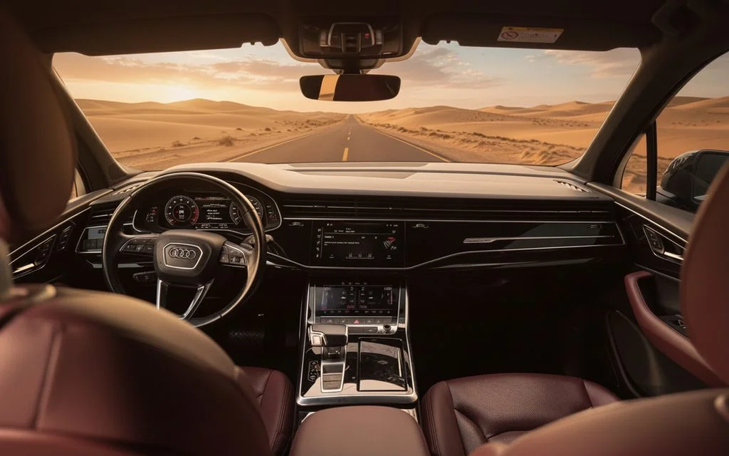 Audi Q7 2021 dashboard and infotainment