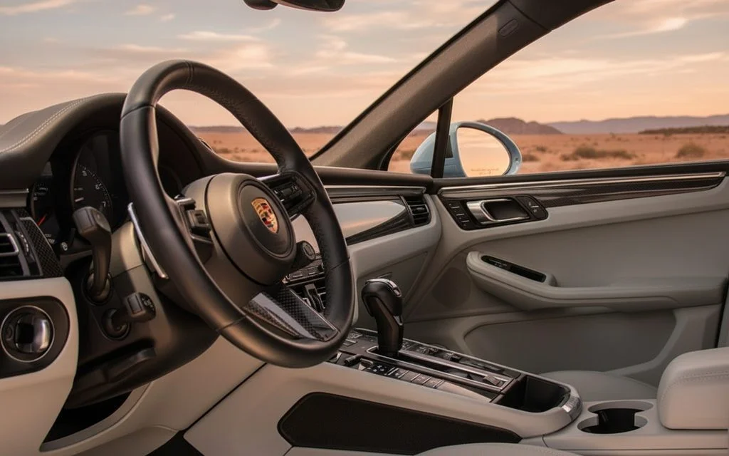 Porsche Macan 2023 interior view showing trim
