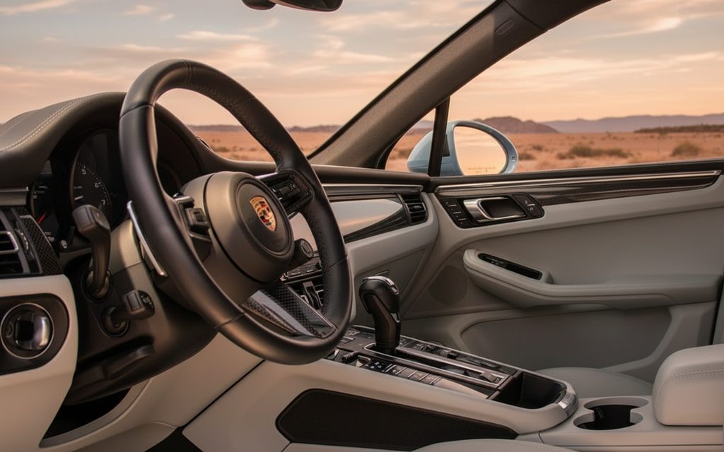 Porsche Macan 2023 interior view showing trim