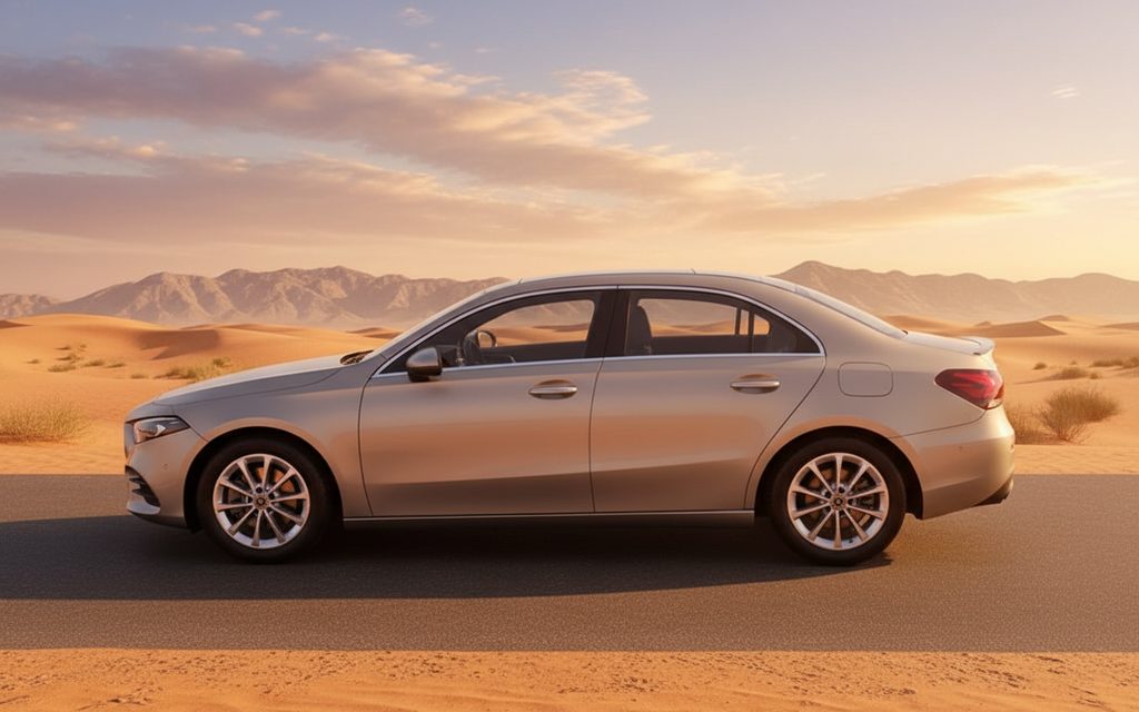 Mercedes A45 2022 Grey side profile
