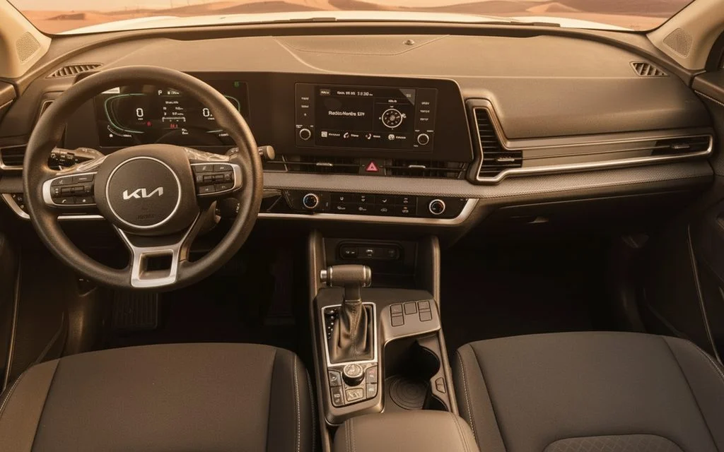 Kia Sportage 2024 interior view showing trim