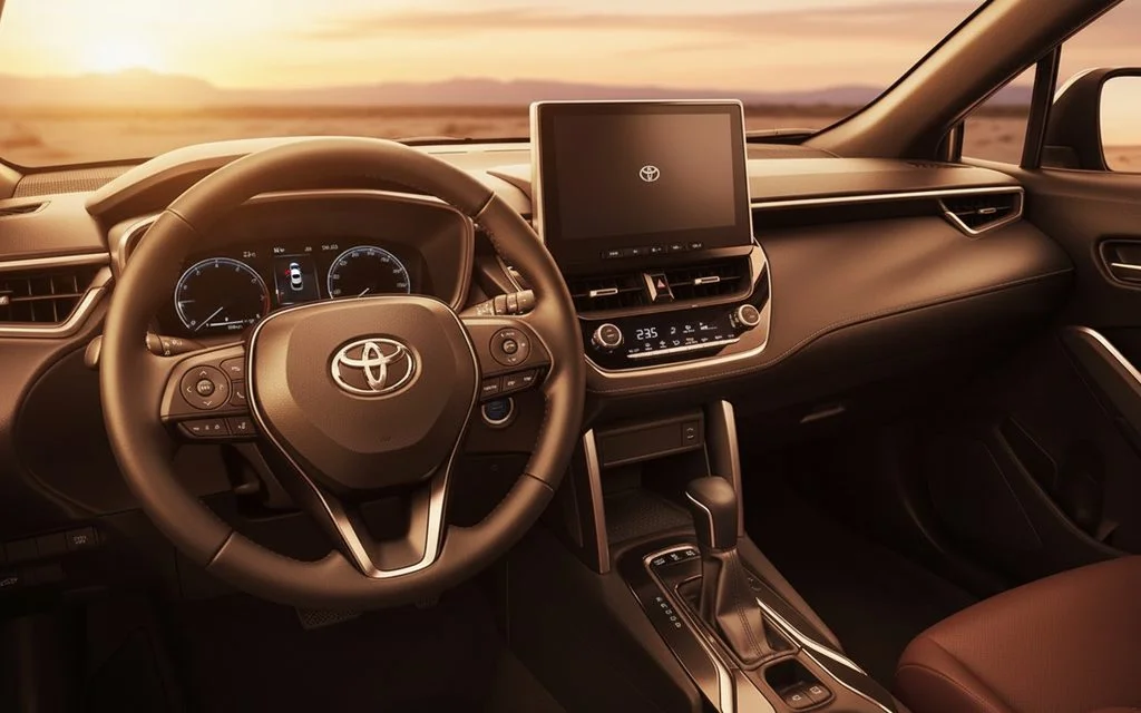 Toyota CorollaCross 2024 interior view showing trim