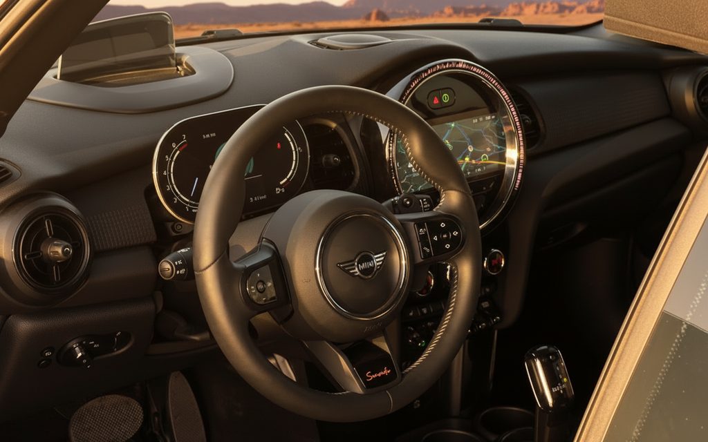 Mini Cooper 2024 interior view showing trim