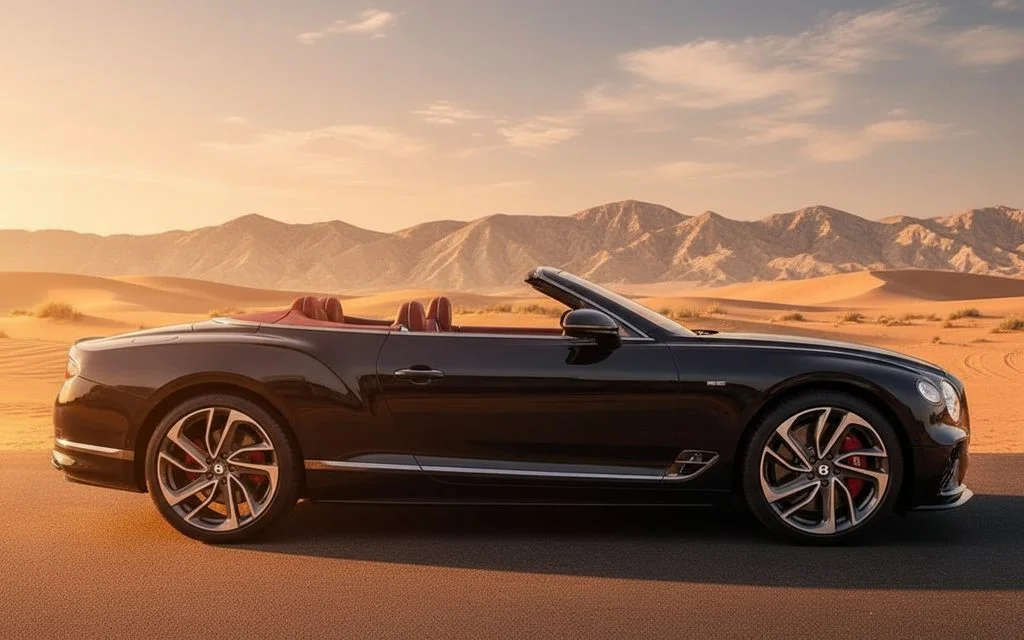 Bentley ContinentalGt Gtc 2025 Black side profile