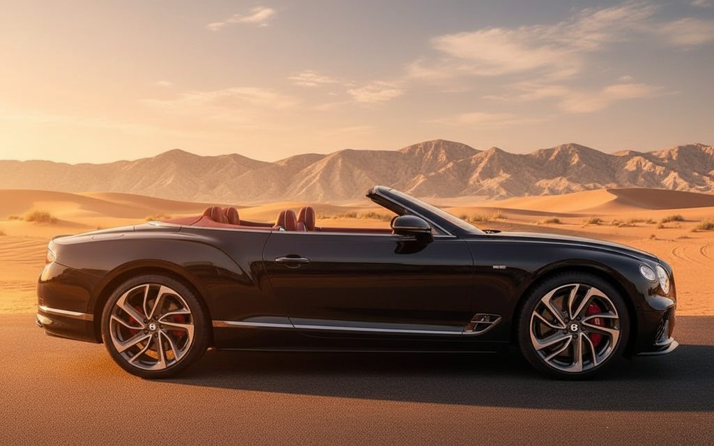 Bentley ContinentalGt Gtc 2025 Black side profile