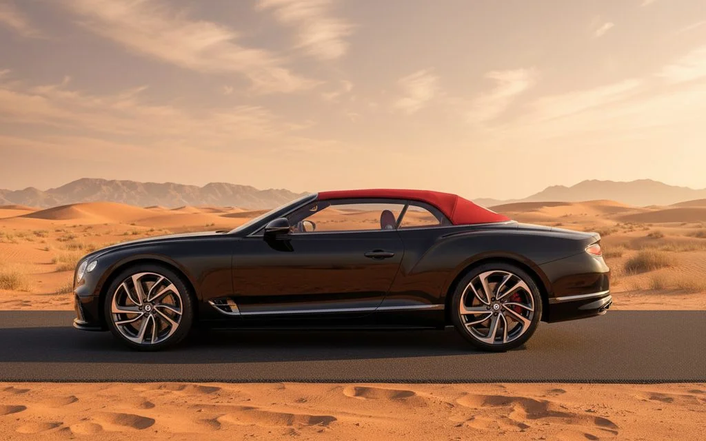 Bentley ContinentalGt Gtc 2025 Black side profile