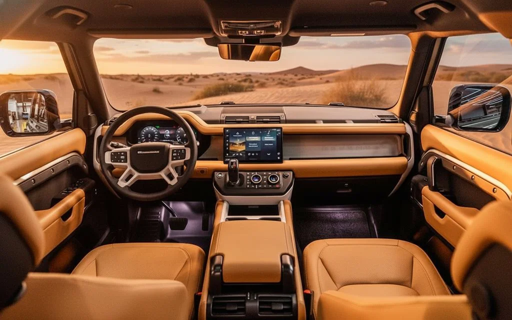 Land Rover Defender 2025 interior view showing trim