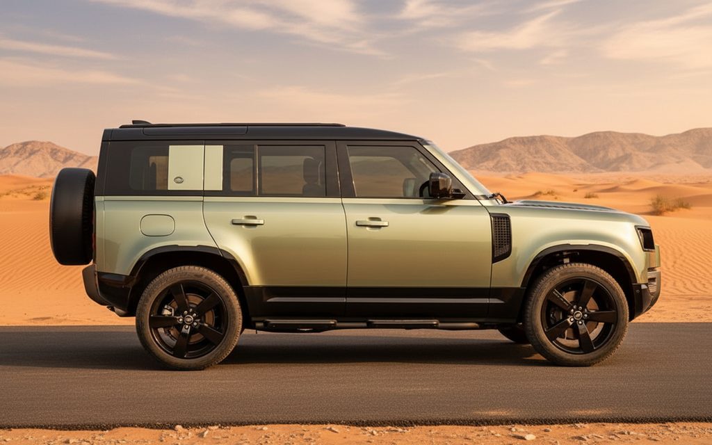 Land Rover Defender 2025 Green side profile