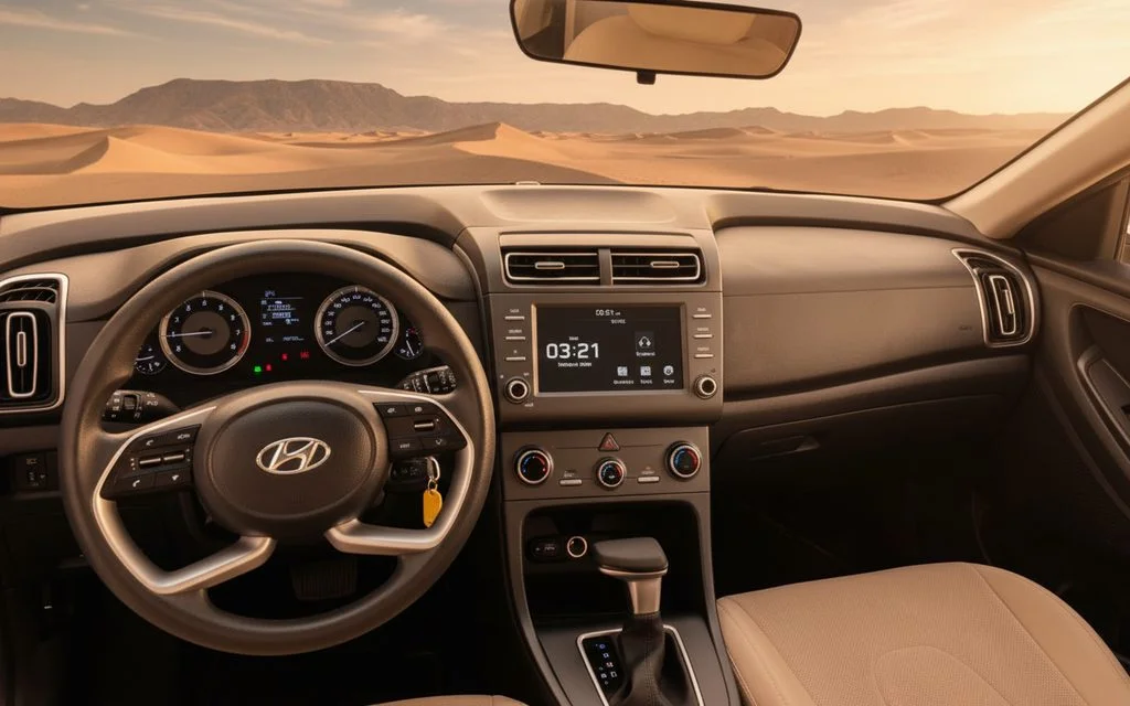 Hyundai Creta 2023 interior view showing trim