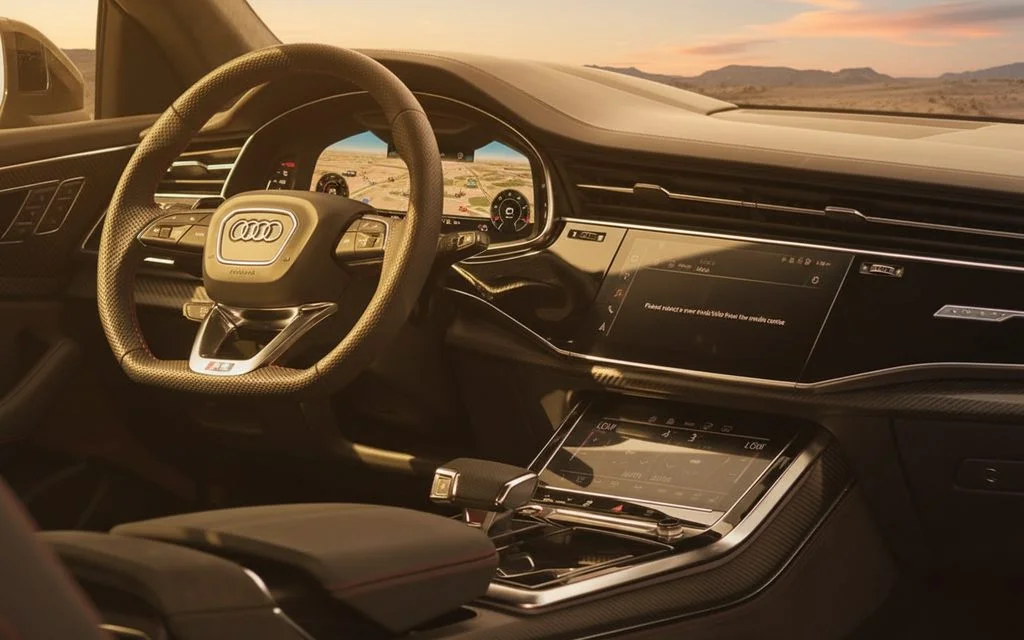 Audi RsQ8 2022 dashboard and infotainment