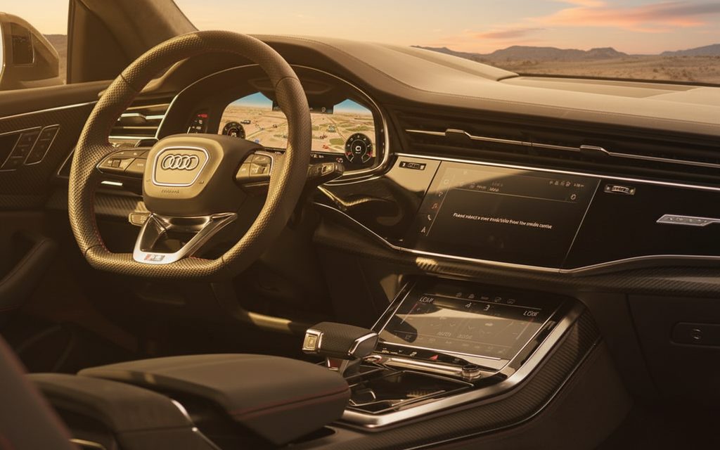 Audi RsQ8 2022 dashboard and infotainment