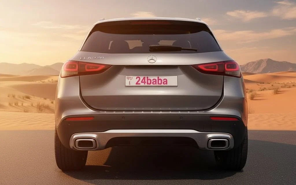 Mercedes Gla250 2022 Grey rear view showing taillights