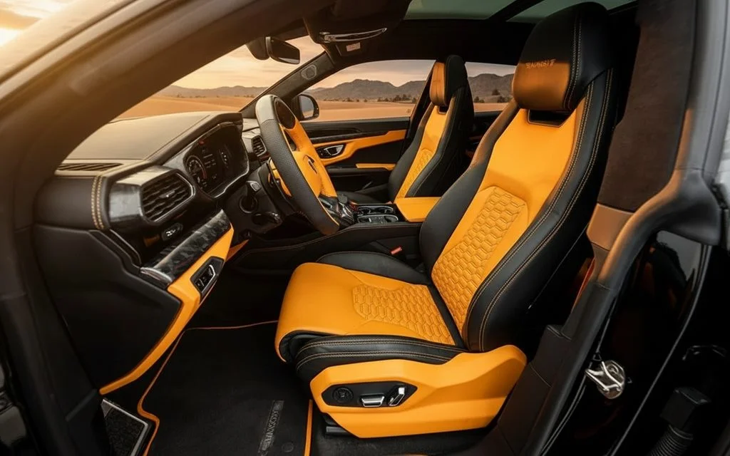Lamborghini Urus 2021 leather seats and cabin