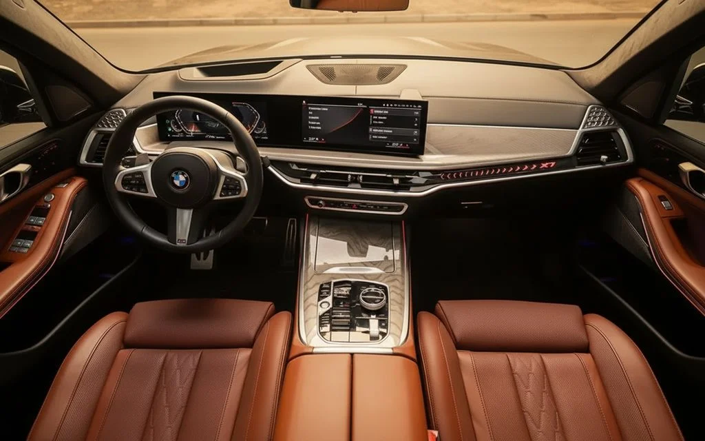Bmw X7 2024 dashboard and infotainment