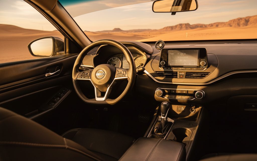 Nissan Altima 2021 interior view showing trim