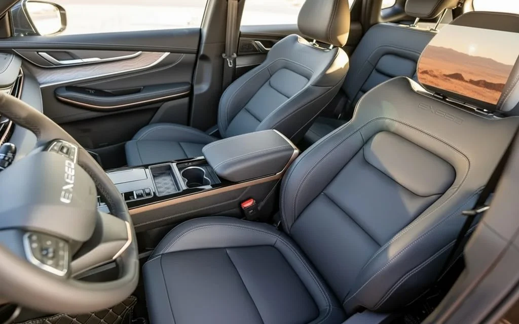 Exeed Lx 2025 leather seats and cabin