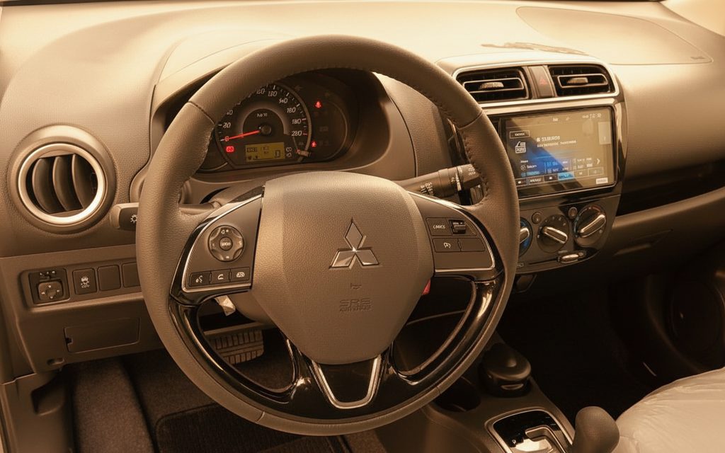 Mitsubishi Attrage 2021 interior view showing trim