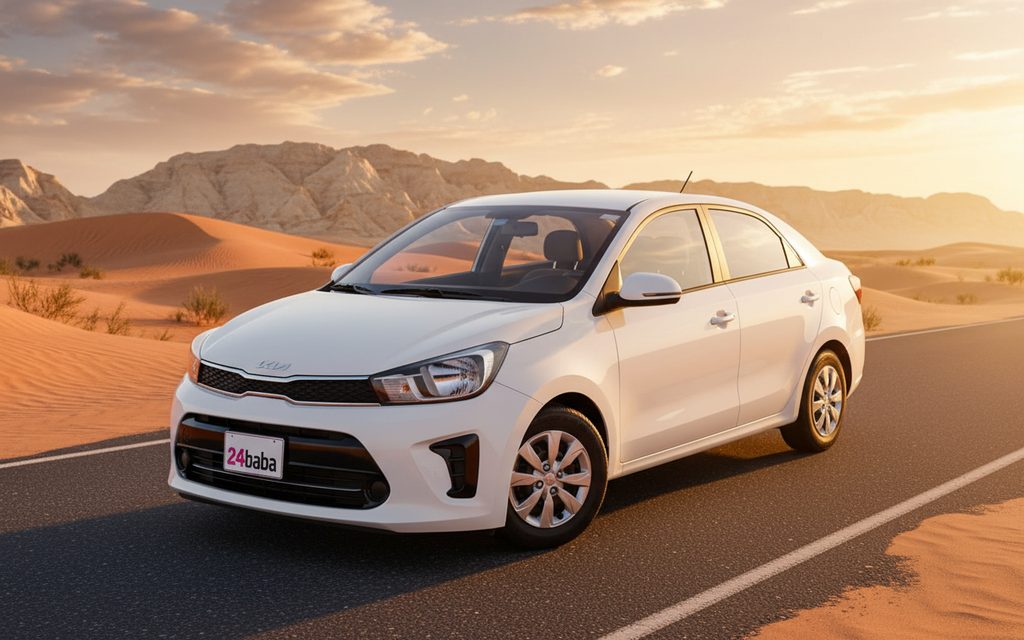 Kia Pegas 2023 White - rental in Dubai