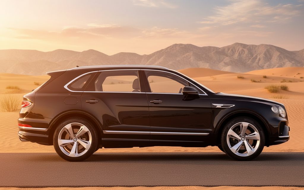 Bentley Bentayga 2024 Black side profile