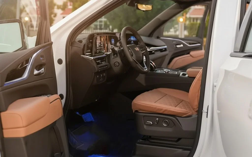 Cadillac Escalade 2023 interior view showing trim